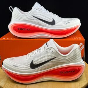Nike Vomero Plus White Black Bright Crimson US Size 10.5 HV8150 100